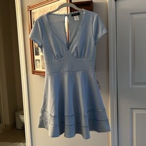 NWT adorable light blue fit and flare dress. Lined. Size 7/8
